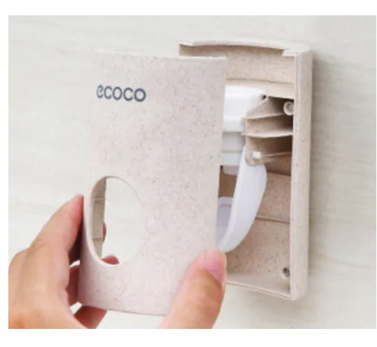 Automatic Toothpaste Dispenser - Eco-Friendly Wheat Straw