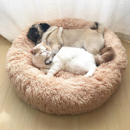 Calming Donut Bed for Dogs & Cats