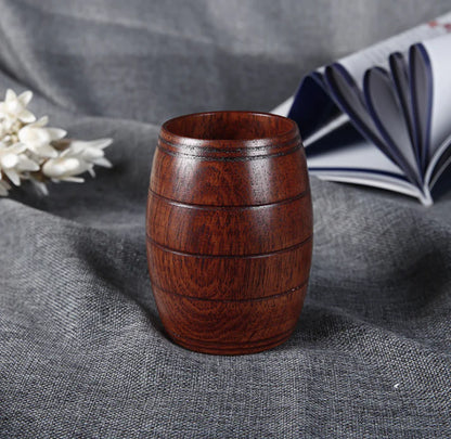 Wooden Tea Cup with Eco-Friendly Paint - Japanese Style