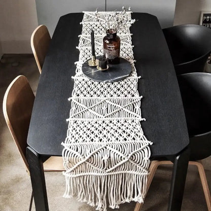 Hand-Woven Eco-Friendly Cotton Rope Table Blanket