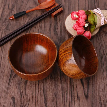 Creative Eco-Friendly Wooden Bowl for Dining Use