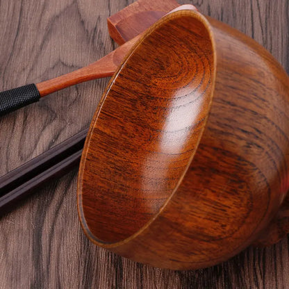 Creative Eco-Friendly Wooden Bowl for Dining Use