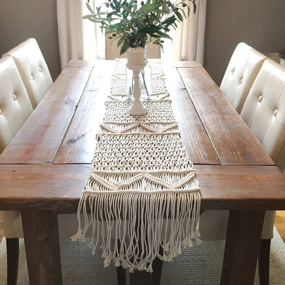 Hand-Woven Eco-Friendly Cotton Rope Table Blanket