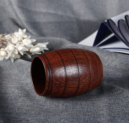 Wooden Tea Cup with Eco-Friendly Paint - Japanese Style